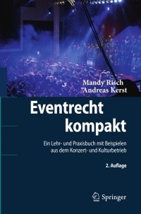 Imagen de portada: Eventrecht kompakt 2nd edition 9783642190827