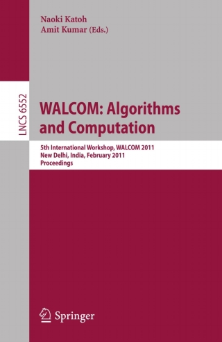 Titelbild: WALCOM: Algorithms and Computation 1st edition 9783642190933