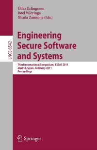 表紙画像: Engineering Secure Software and Systems 1st edition 9783642191244