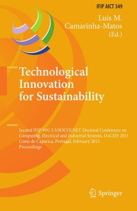 表紙画像: Technological Innovation for Sustainability 1st edition 9783642191695