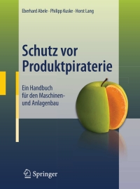 Cover image: Schutz vor Produktpiraterie 9783642192791