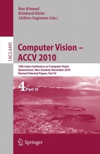 Titelbild: Computer Vision - ACCV 2010 1st edition 9783642192814