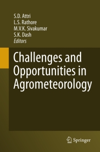 Omslagafbeelding: Challenges and Opportunities in Agrometeorology 9783642193590