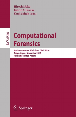 Imagen de portada: Computational Forensics 1st edition 9783642193767