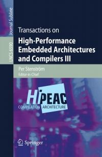 Cover image: Transactions on High-Performance Embedded Architectures and Compilers III 1st edition 9783642194474