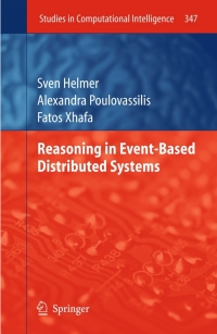 Omslagafbeelding: Reasoning in Event-Based Distributed Systems 9783642197239