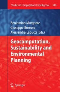 Cover image: Geocomputation, Sustainability and Environmental Planning 1st edition 9783642197321