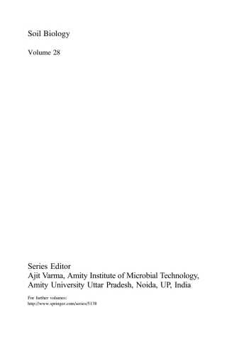 Cover image: Bioaugmentation, Biostimulation and Biocontrol 9783642197680
