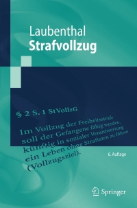 Immagine di copertina: Strafvollzug 6th edition 9783642197994