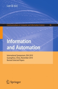 صورة الغلاف: Information and Automation 1st edition 9783642198526