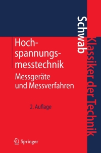 Cover image: Hochspannungsmesstechnik 2nd edition 9783642198816