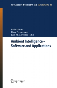 Cover image: Ambient Intelligence - Software and Applications 1st edition 9783642199363