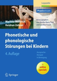 Cover image: Phonetische und phonologische Störungen bei Kindern 4th edition 9783642200274