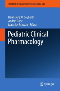 Titelbild: Pediatric Clinical Pharmacology 9783642201943