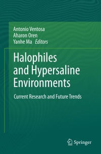 Cover image: Halophiles and Hypersaline Environments 9783642201974