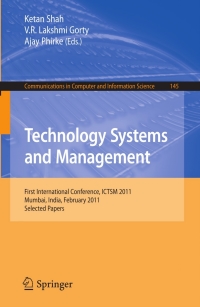 صورة الغلاف: Technology Systems and Management 1st edition 9783642202087