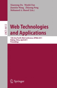 Cover image: Web Technologies and Applications 1st edition 9783642202902