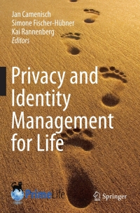 Imagen de portada: Privacy and Identity Management for Life 1st edition 9783642203169