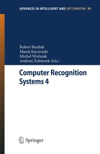 Cover image: Computer Recognition Systems 4 1st edition 9783642203190