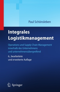 Cover image: Integrales Logistikmanagement 6th edition 9783642203800