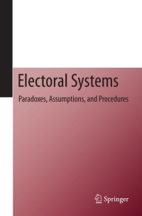 Cover image: Electoral Systems 1st edition 9783642204401