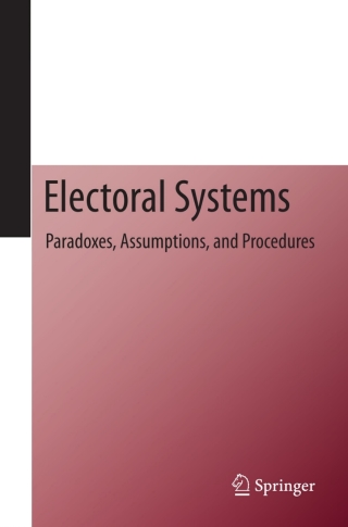 Imagen de portada: Electoral Systems 1st edition 9783642204401