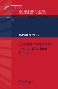 Imagen de portada: Selected Problems of Fractional Systems Theory 9783642205019