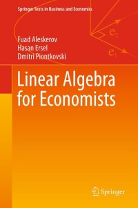 Cover image: Linear Algebra for Economists 9783642205699