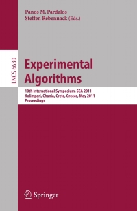 Cover image: Experimental Algorithms 1st edition 9783642206610