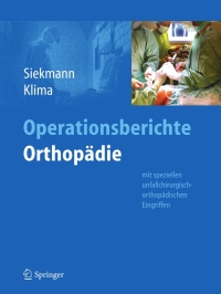 Titelbild: Operationsberichte Orthopädie 9783642207891