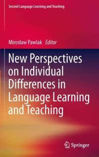 Cover image: New Perspectives on Individual Differences in Language Learning and Teaching 1st edition 9783642208492
