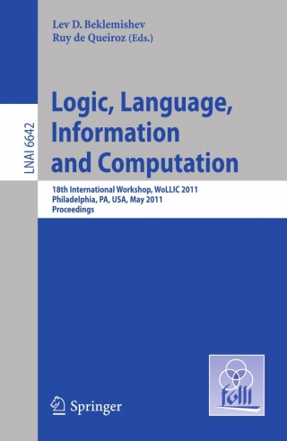 صورة الغلاف: Logic, Language, Information, and Computation 1st edition 9783642209192