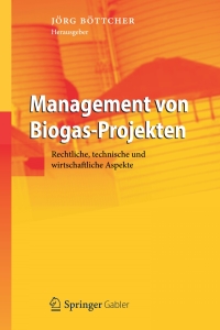 Cover image: Management von Biogas-Projekten 9783642209550