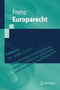 Imagen de portada: Europarecht 9783642210181