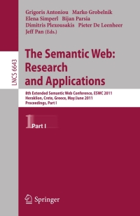 صورة الغلاف: The Semantic Web: Research and Applications 1st edition 9783642210334