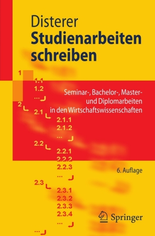 Titelbild: Studienarbeiten schreiben 6th edition 9783642211416