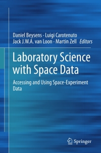 Imagen de portada: Laboratory Science with Space Data 9783642211430