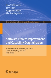 صورة الغلاف: Software Process Improvement and Capability Determination 1st edition 9783642212321