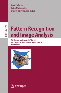 Cover image: Pattern Recognition and Image Analysis 1st edition 9783642212567