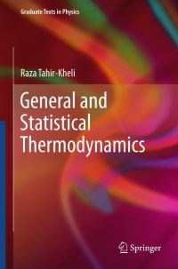 صورة الغلاف: General and Statistical Thermodynamics 9783642214806