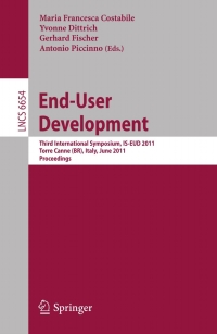 صورة الغلاف: End-User Development 1st edition 9783642215292