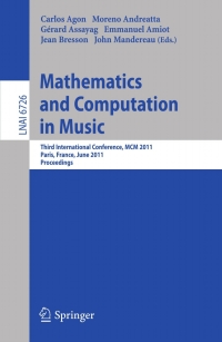 Imagen de portada: Mathematics and Computation in Music 1st edition 9783642215896