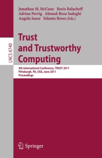 صورة الغلاف: Trust and Trustworthy Computing 1st edition 9783642215988