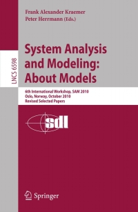 Cover image: System Analysis and Modeling: About Models 9783642216510