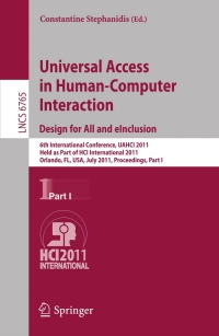 Immagine di copertina: Universal Access in Human-Computer Interaction. Design for All and eInclusion 1st edition 9783642216718