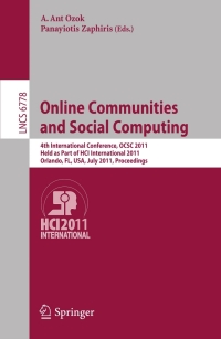 表紙画像: Online Communities and Social Computing 1st edition 9783642217951