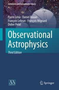 Cover image: Observational Astrophysics 3rd edition 9783642218149