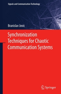 Imagen de portada: Synchronization Techniques for Chaotic Communication Systems 9783642270215