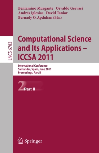Cover image: Computational Science and Its Applications - ICCSA 2011 9783642218866