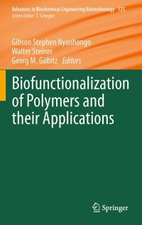 Imagen de portada: Biofunctionalization of Polymers and their Applications 1st edition 9783642219481